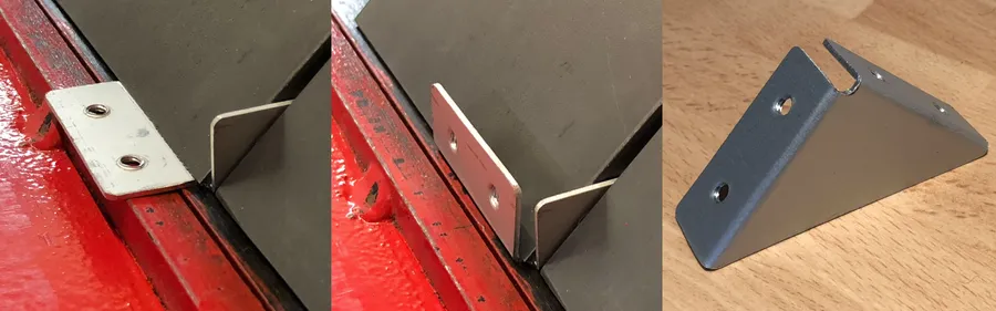 Click to view full size - Testing with the manufacture of a small bracket.