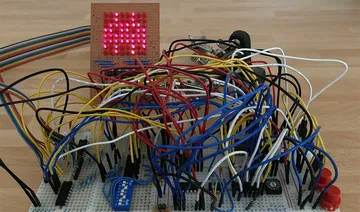 "Programmable" LED Matrix Driver without a Microcontroller