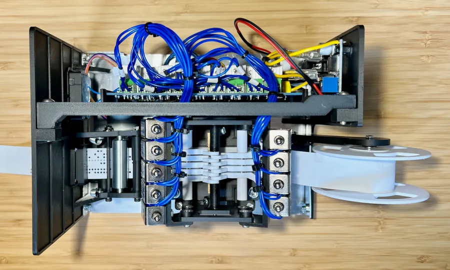 Click to view full size - Spot the hanging chads. I still need to check the sharpness of all the punches