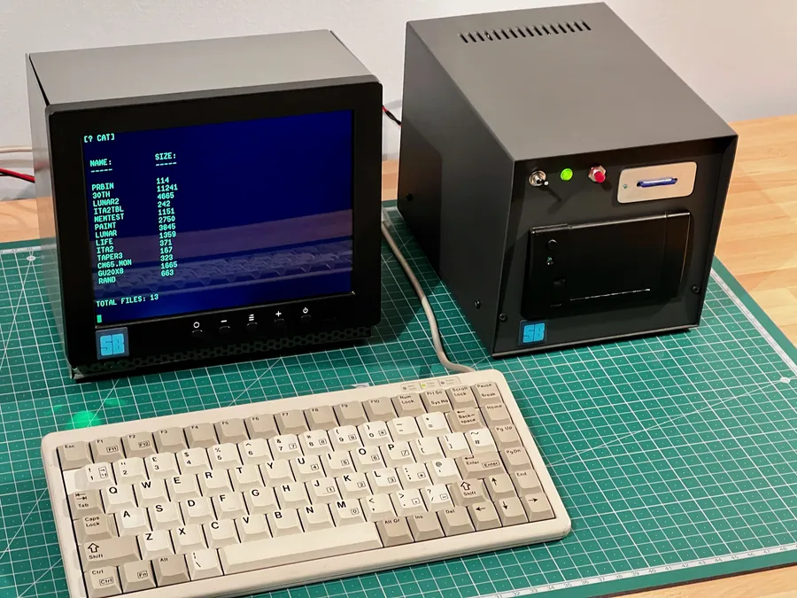 Click to view full size - Showing the CATalog(ue) of the files on the SD card