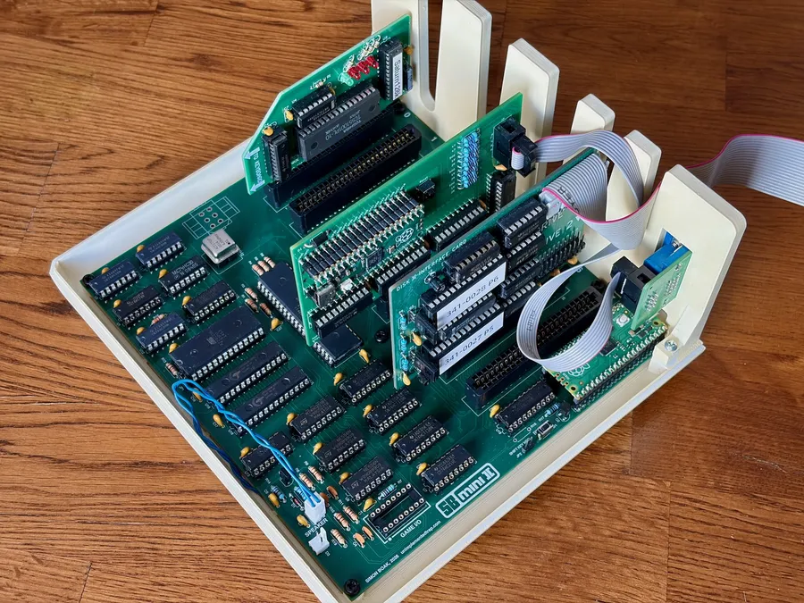 Click to view full size - Currently in use with a Saturn 128k memory card, Apple II VGA card, and a replica Disk II card connected to a Floppy Emu